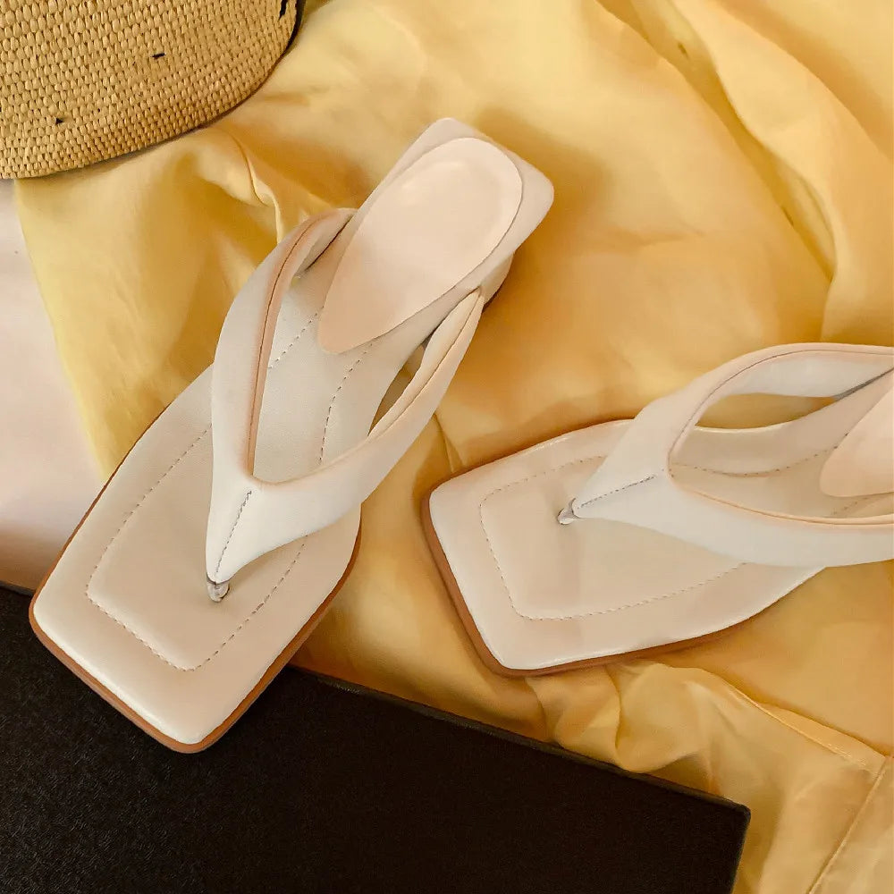 Women's flip-dlop slides sheepskin soft comfortable casual female outdoor beach holidays sandals summer shoes for women slippers