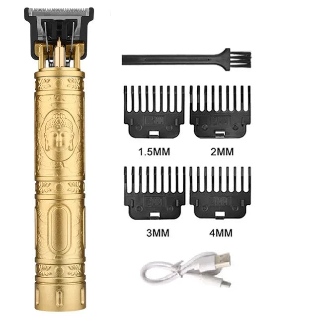 Vintage Hair Clipper Cordless Trimmer portable USB Fast Charging Hair Cutting Machine Electric Shaver Barber Professional Barber