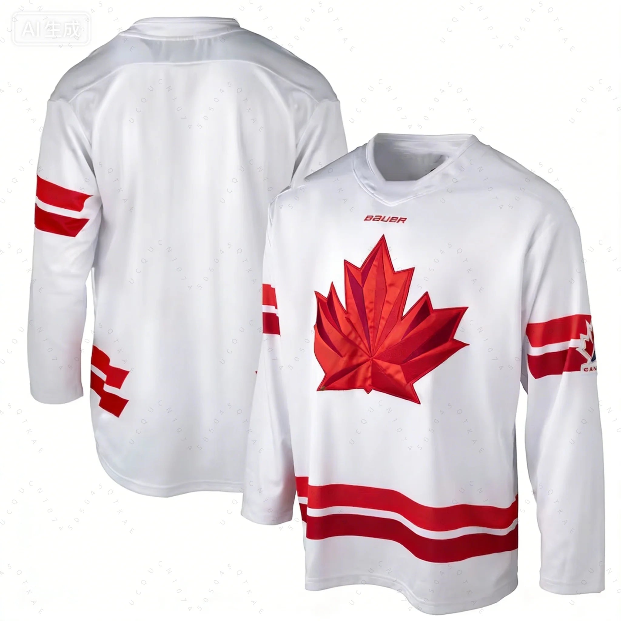 2026 NEW Men's Canada National Team Mackinnon 29 Ice Hockey Jersey Black Red Maple Leaf Long Sleeve Uniform