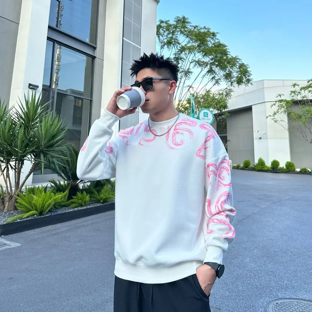 100℅ Cotton Man Pullovers Printed T Shirt for Men Fashion Trends 2025 Sweatshirts Tops Clothing Luxury Social High Quality Brand