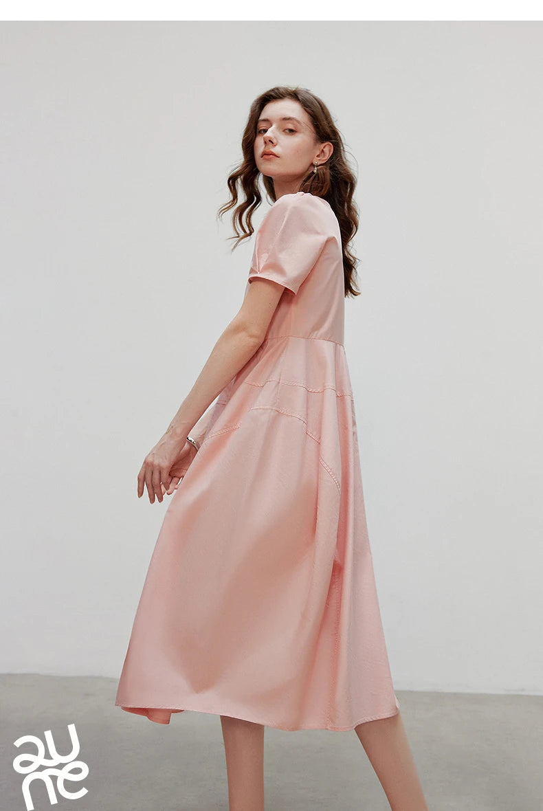 TOYOUTH Women Dress 2025 Summer New Elegant Dress 8529009