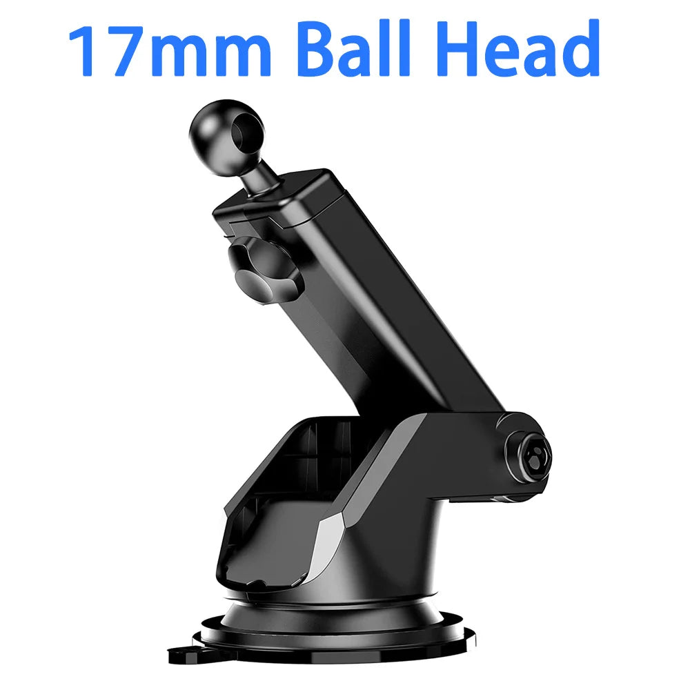 Dashboard Car Phone Holder Accessories 17mm Ball Head Suction Cup Base for Car Windshield Mobile Phone Mount Stand
