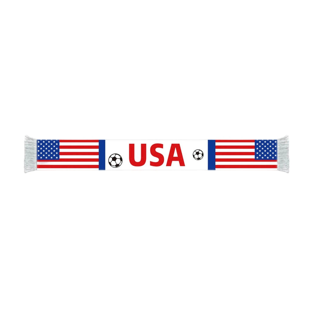 Football Fan Scarf National Flag Print Neck Warmer Soccer Match Party Accessory Cheerleading Prop