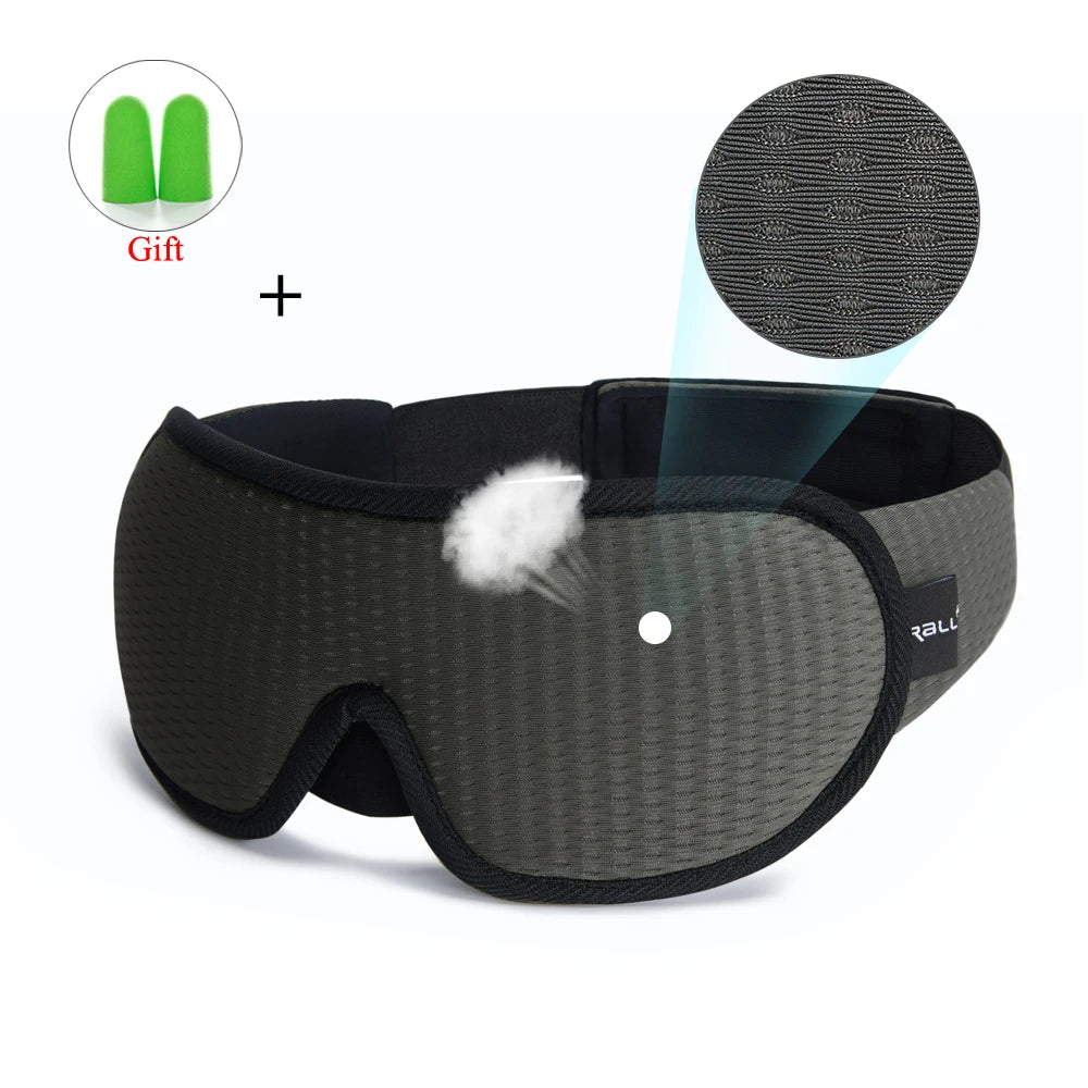 3D Sleeping Mask Block Out Light Soft Padded Sleep Mask for Eyes Slaapmasker Eye Shade Blindfold Sleeping Aid Face Mask Eyepatch