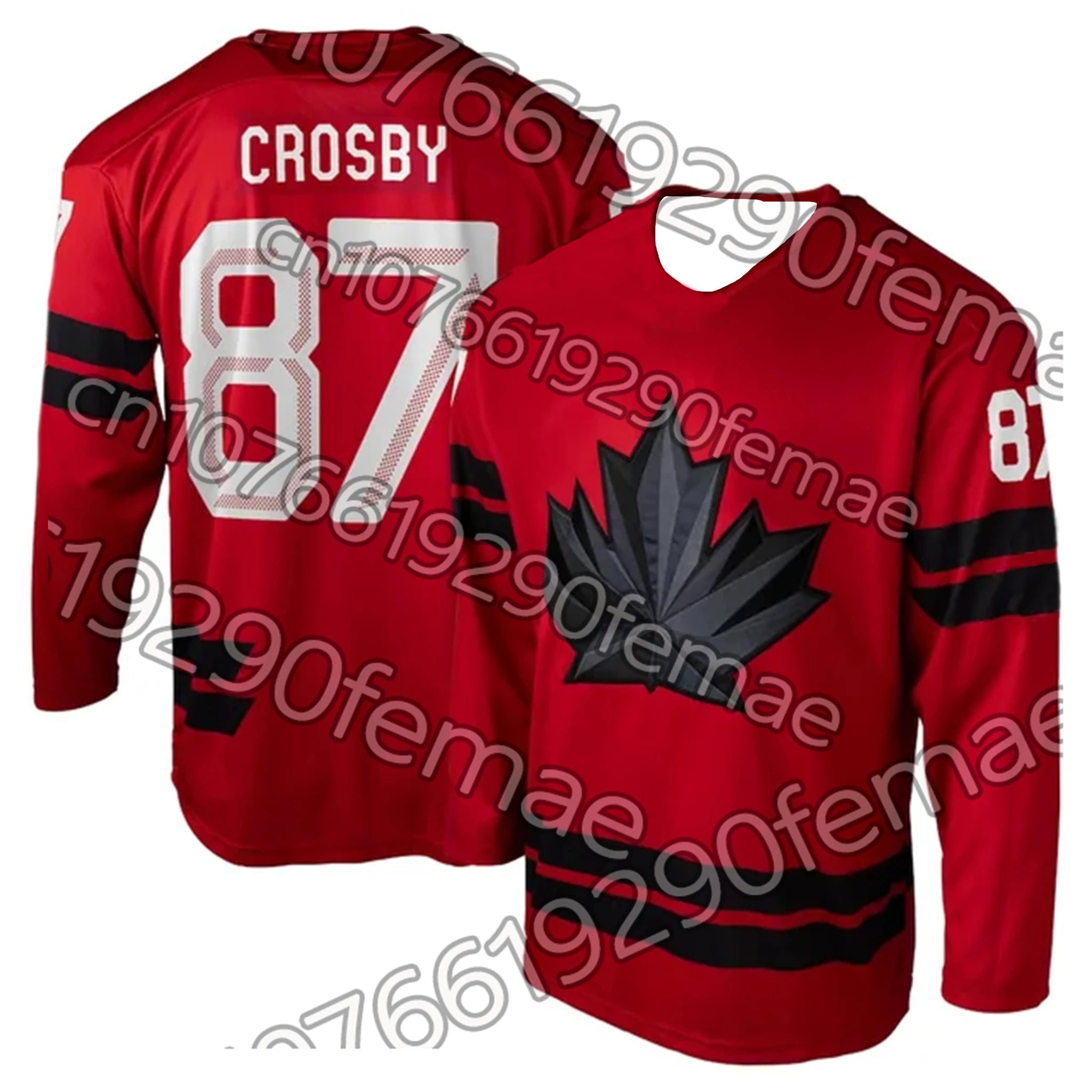 2026 Canada Men's Hockey Jersey T-shirt |Crosby MacKinnon Same Style Fan Gear | Breathable Sportswear for Spring Summer