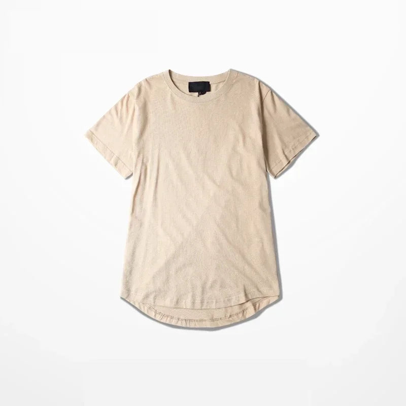 2026 MRMT High Street Arc Hem Mens T Shirt High Quality Cotton Men T-Shirt Lengthened Over Size Man Tops Tees For Male Tshirt