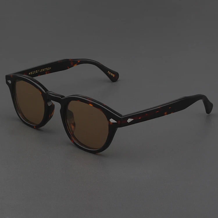 Johnny Depp Sunglasses Man Polarized Sun Glasses Luxury Brand Vintage Acetate Frame Blue Night Vision Goggles Woman