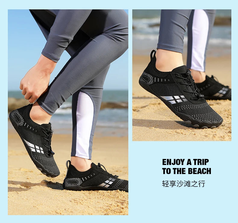 Beach Barefoot Shoes Men Quick-Drying Lightweight Swimming Diving Water Sports Shoes Women Fitness Yoga Upstream Wading Shoes