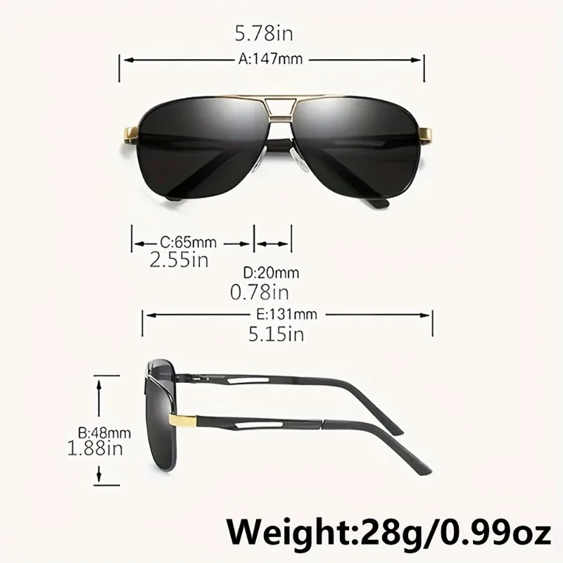 1PCS Unisex Retro Pilot Sunglasses, classic style for daily wear, parties and gifts.