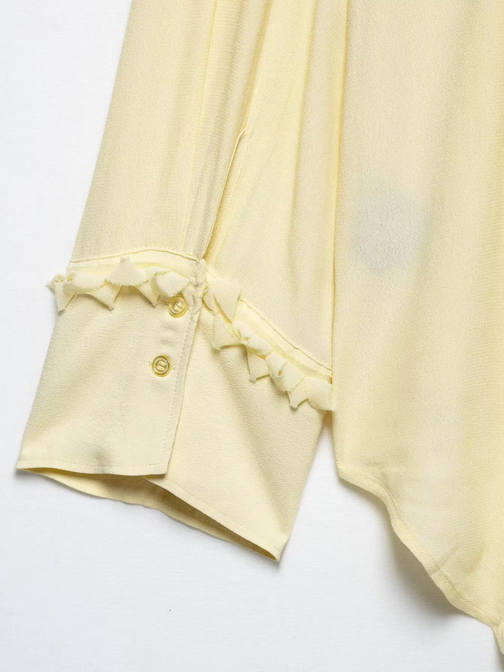 HH Women Summer Fashion Tierred Decoration Skirt Suit V-Neck Long Sleeves Lace-Up Shirts+Side Zipper Circular Chiffon Skirt