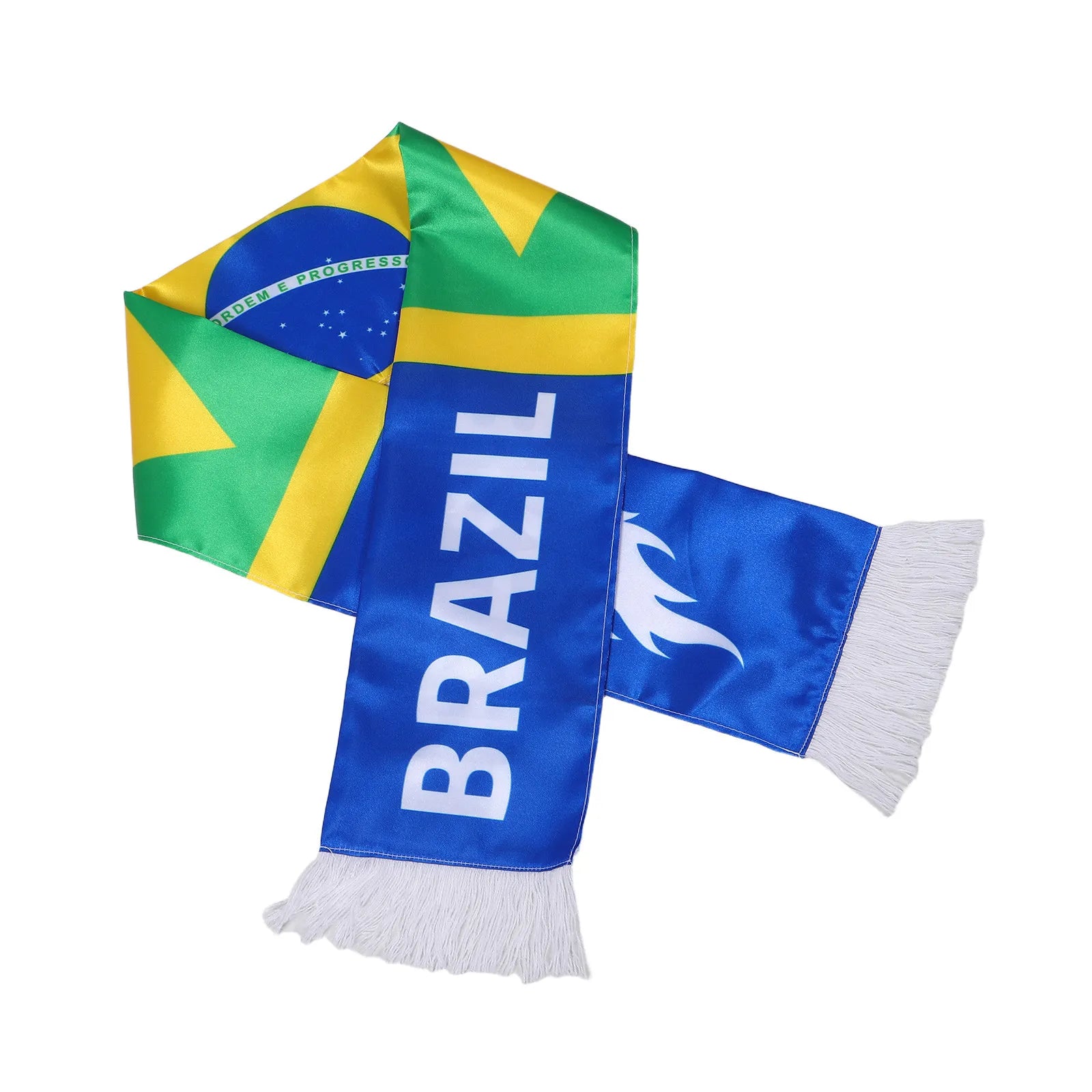 Brazil 2026 Soccer Fan Scarf Tassel National Football Sport Party Supplies Game Day Wear Football Accessories Scarf Soccer