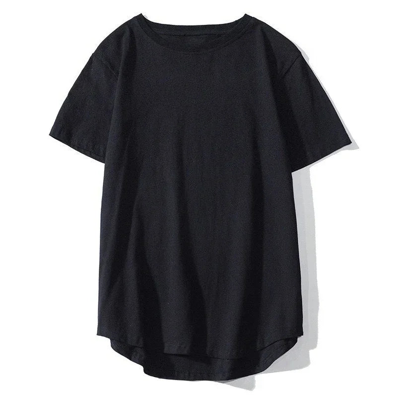 2026 MRMT High Street Arc Hem Mens T Shirt High Quality Cotton Men T-Shirt Lengthened Over Size Man Tops Tees For Male Tshirt