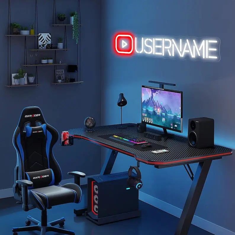 Custom Gamer Neon Sign Gamer Tag Sign Game Room Decor Gaming Wall Art Gaming Led Light Gift for Boyfriend Father Day Gift