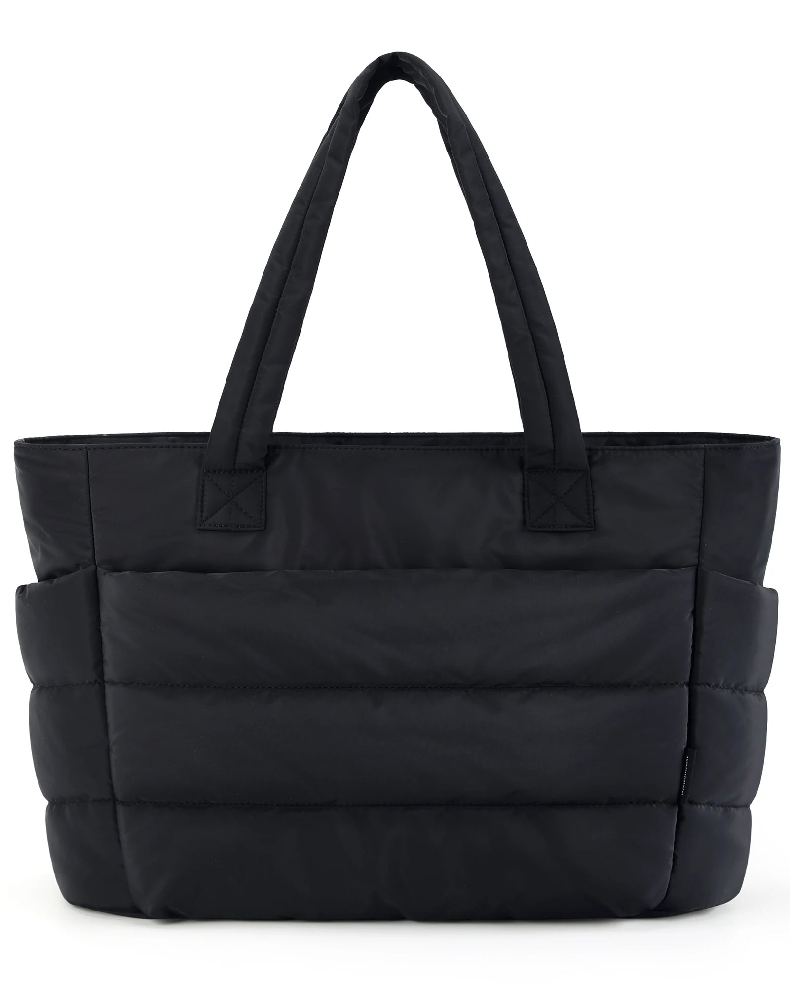 BAGSMART Padded Tote Bag Portable Woman Handbag Quilted Solid for Leisure Travel Large Capacity Mommy Diaper Bag