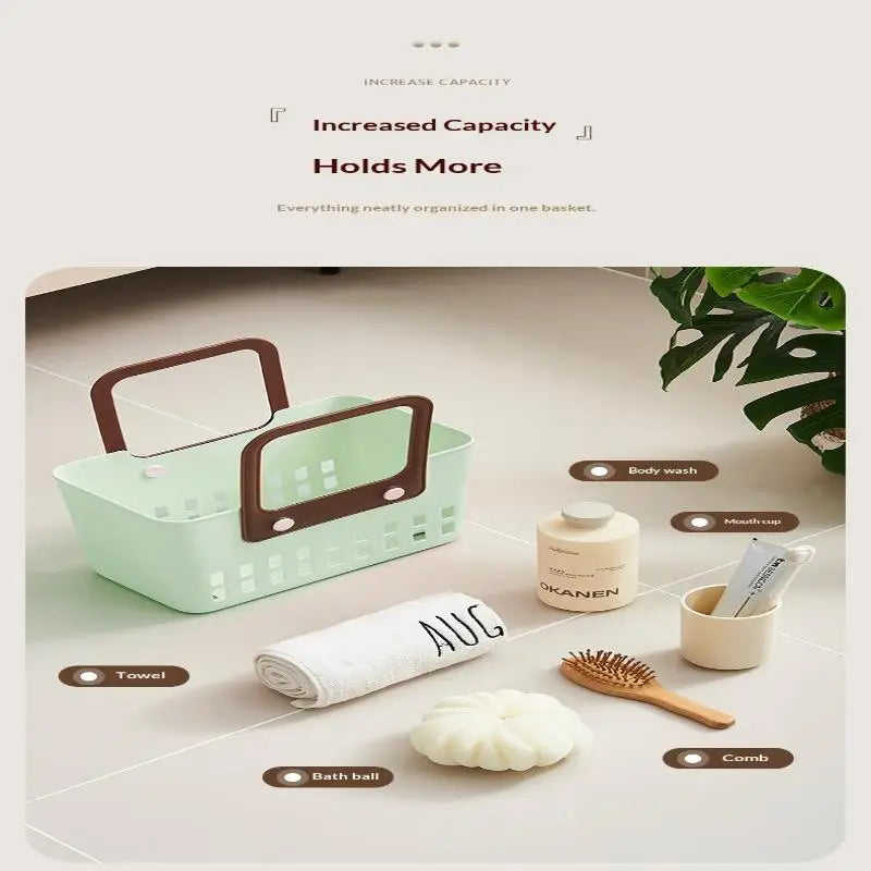 Home Bathroom Shower Basket Hand-Held Shower Basket Bathroom Shower Supplies Storage Basket