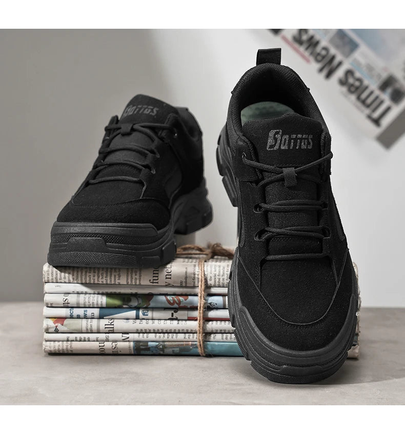 Hiking Shoes Sporty Simple Comfortable Men's Spring New Breathable Anti Slip Wear Breathable Fashionable Trendy Board Shoes