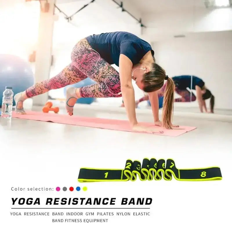 Yoga Belt Professional Gymnastics Supplies Stretch Resistance Band Indoor Gym Elastic Fitness Training Equipment