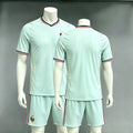 France Team Away Soccer Jersey Set Men's Breathable Quick Dry Football Shirt + Shorts Kit 2 Stars Uniform for Fans