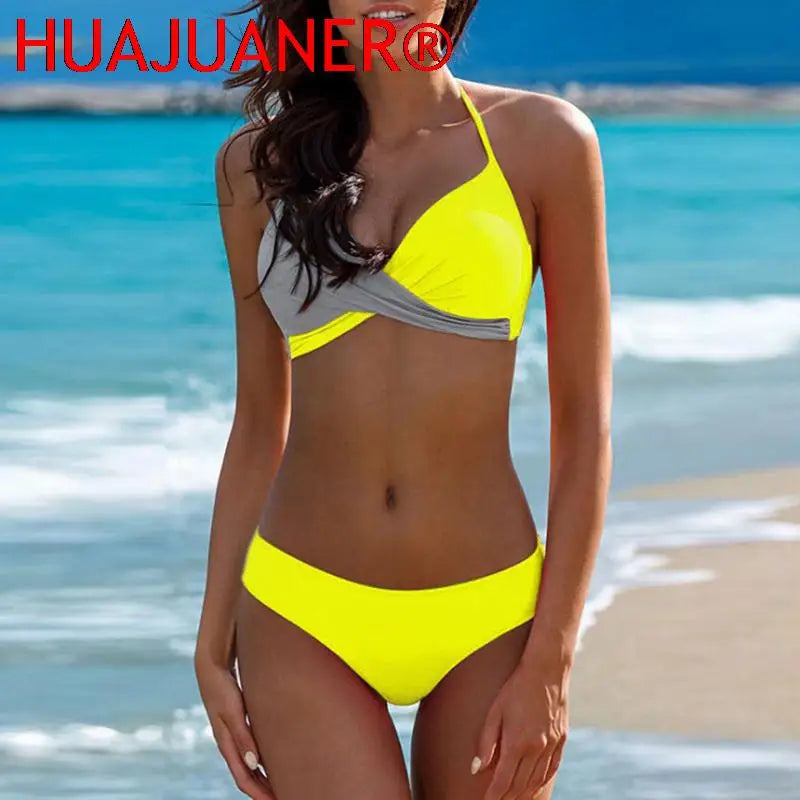 2026 Sexy Bikini Push Up Swimwear Women Biquini Feminino Mujer Swimsuit Tanga Swimming Bathing Suit Bikinis Set 3XL
