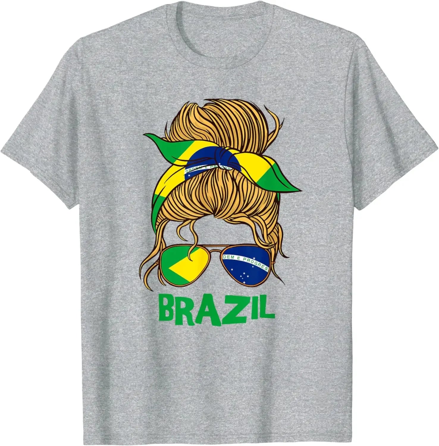 Brazil for Girl Brazilian Flag for Women Brasileira T-Shirt for  Women Streetwear Shirts All Seasons  Brazilian Beauties