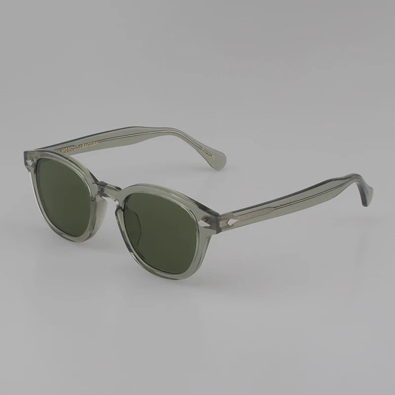 Johnny Depp Sunglasses Man Polarized Sun Glasses Luxury Brand Vintage Acetate Frame Blue Night Vision Goggles Woman