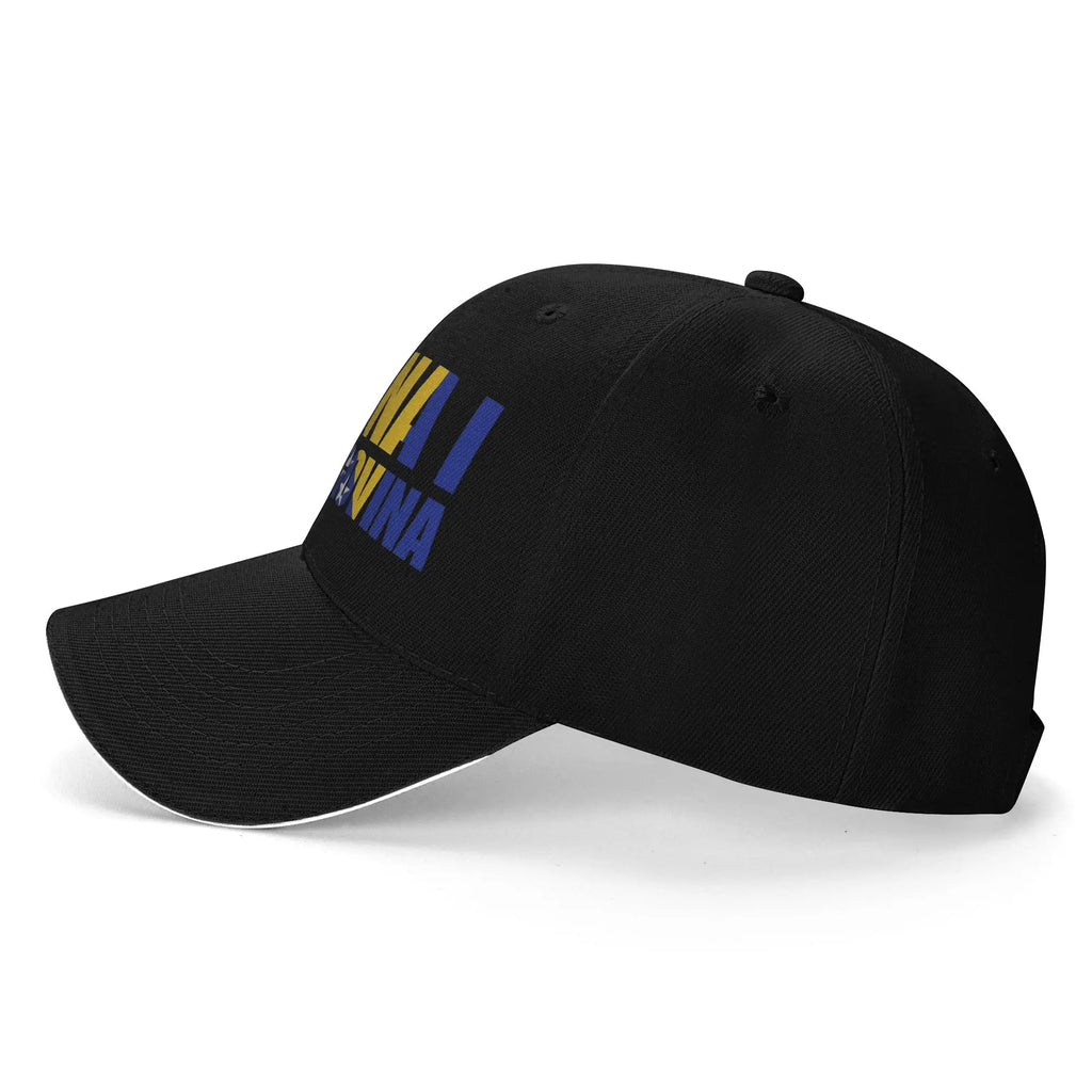 Unisex Bosnia and Herzegovina Flag Outdoor Hat  Trucker Cap Casual Baseball Cap Sports Hats
