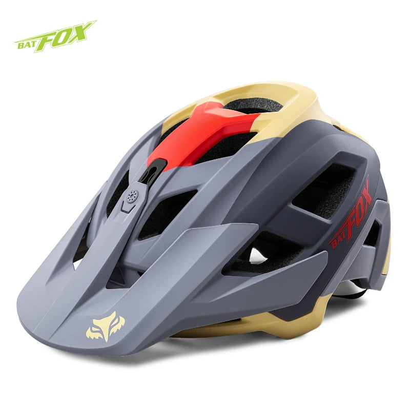 BATFOX 2025 New Mountain Bike Helmet Summer Colorful Cycling Helmet for Adults Youth Men and Women Speed Racing Bicycle Helmets