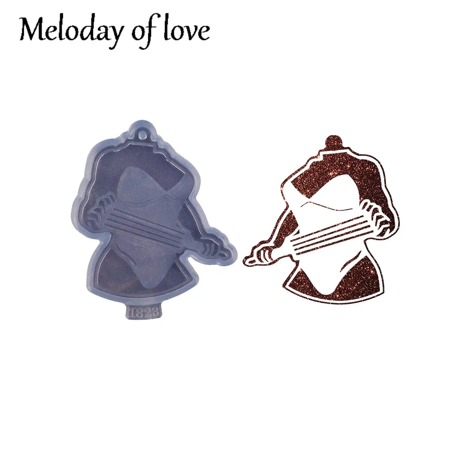 Glossy Girl Bikini Epoxy Silicone Resin Keychain Molds, Chocolate Fondant Sugarcraft Sugar Craft Swimsuit Molds DIY Cake DY1837