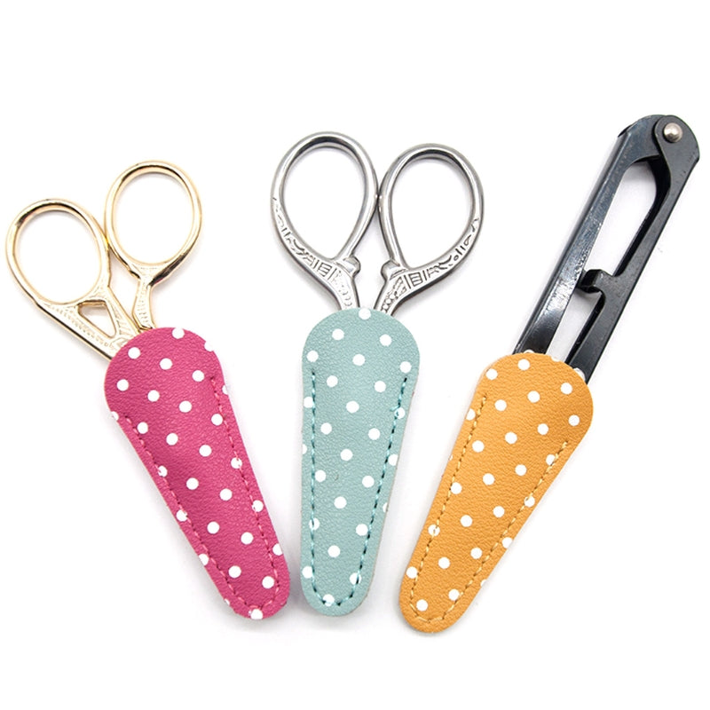 Useful Colorful Sewing Scissor Sheath Eyebrow Trimming Beauty Tool Protection Cover Barber Hairdressing Shears Holster