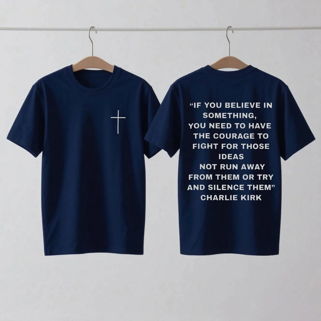 Charlie Kirk Support T-Shirt Pro Charlie Kirk Turning Point USA Christian Wear Charlie Kirk 1993-2025 Shirt Woman Man Cotton Tee