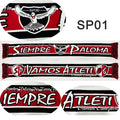 145*18 cm Size Siempre Paloma Vamos Atleti Scarf Elastic Scarf for Fans Double-faced Knitted SP01