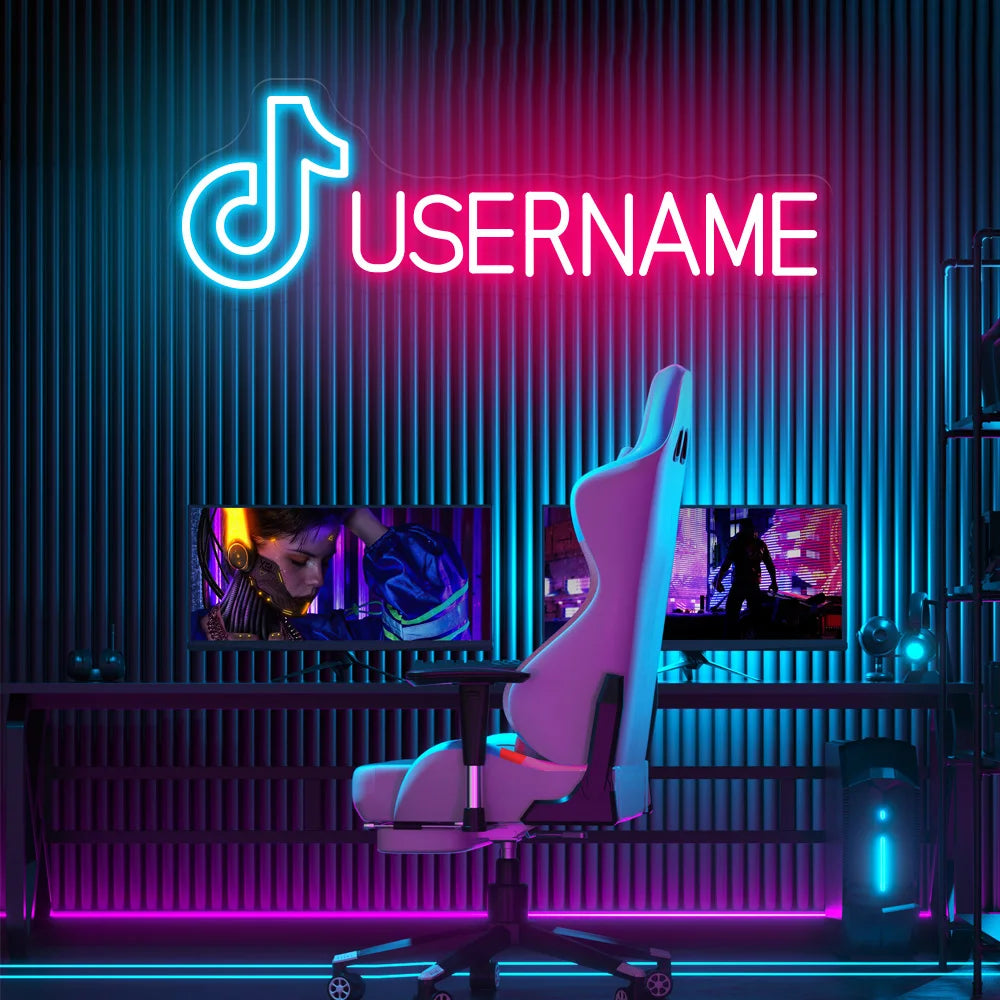 Custom Gamer Neon Sign Gamer Tag Sign Game Room Decor Gaming Wall Art Gaming Led Light Gift for Boyfriend Father Day Gift