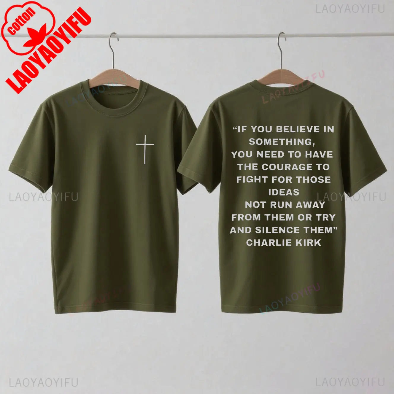 Charlie Kirk Support T-Shirt Pro Charlie Kirk Turning Point USA Christian Wear Charlie Kirk 1993-2025 Shirt Woman Man Cotton Tee