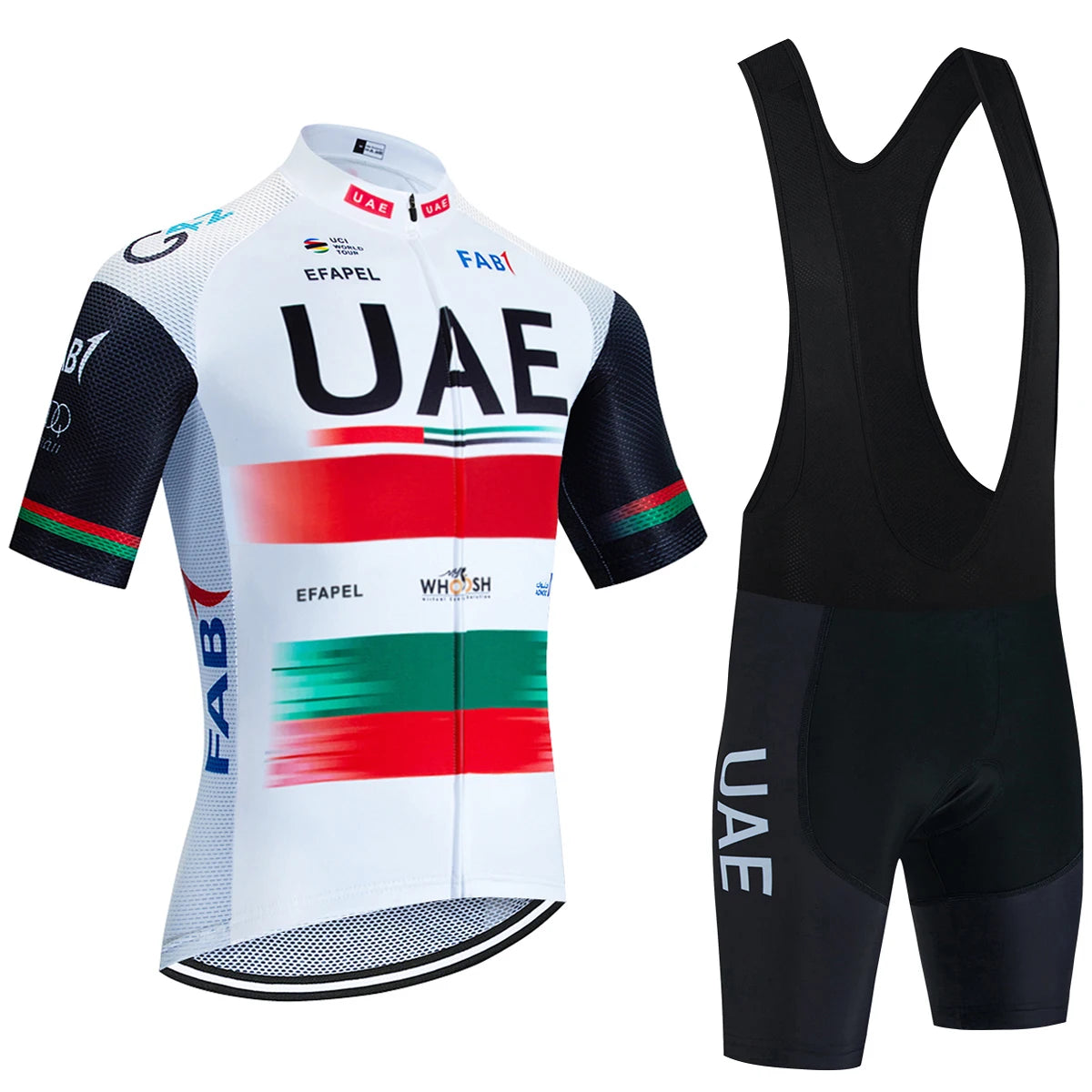 New 2025 PINK YELLOW Cycling Jersey UAE TEAM Bike Jersey Shorts Set Ropa Ciclismo Men Women Summer Pro Bicycle Maillot Clothing