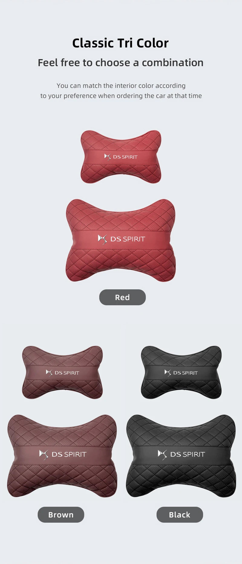Car Seat Neck Pillow Headrest Lumbar Waist Support Cushion For DS SPIRIT DS3 DS4 DS5 5LS DS6 DS7 DS9 WILD RUBIS E-Tense DIVINEDS