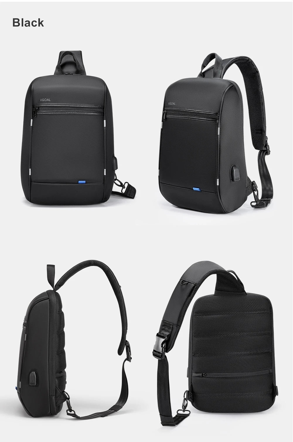 Brand Crossbody Bag For Laptop Notebook 13.3, 14 Inch Chest Pack Bosom Office Worker Man Shoulder PC Mens Gifts 6301