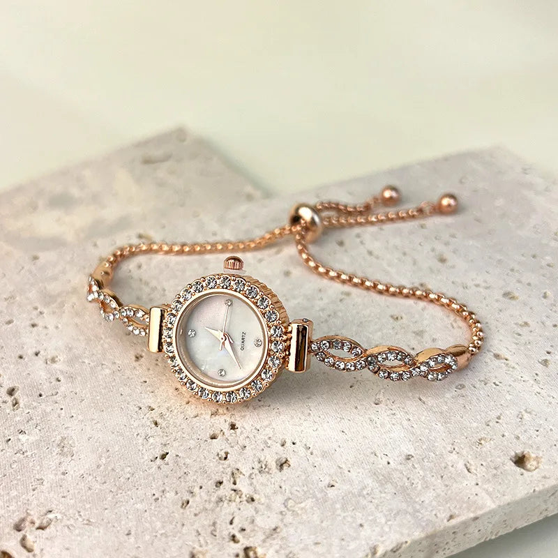 Women's Watch Simple Quartz Watch Small Dial Watch Bracelet Women's Watch Clock