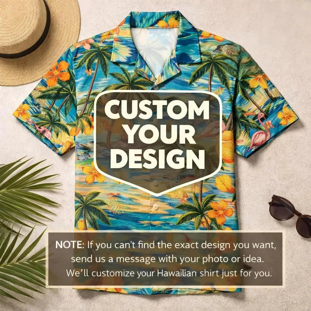 Hot Custom Face Hawaiian Shirt, Funny Summer Beach Shirt, Personalized Tropical Vacation Party, Gift for Men Dad Husband