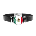 National Flag Bracelet Swiss Mexico Brazil Haiti Australia Germany Watch Strap Leather Bracelet Bangle Fashion Party Jewelry Gif