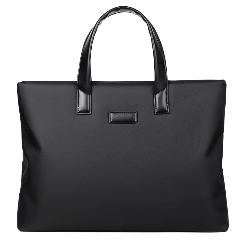 2026 Briefcase Fashionable Handbag Large Capacity Business Briefcase Waterproof Document Bag Men's Business Travel Big Handbag