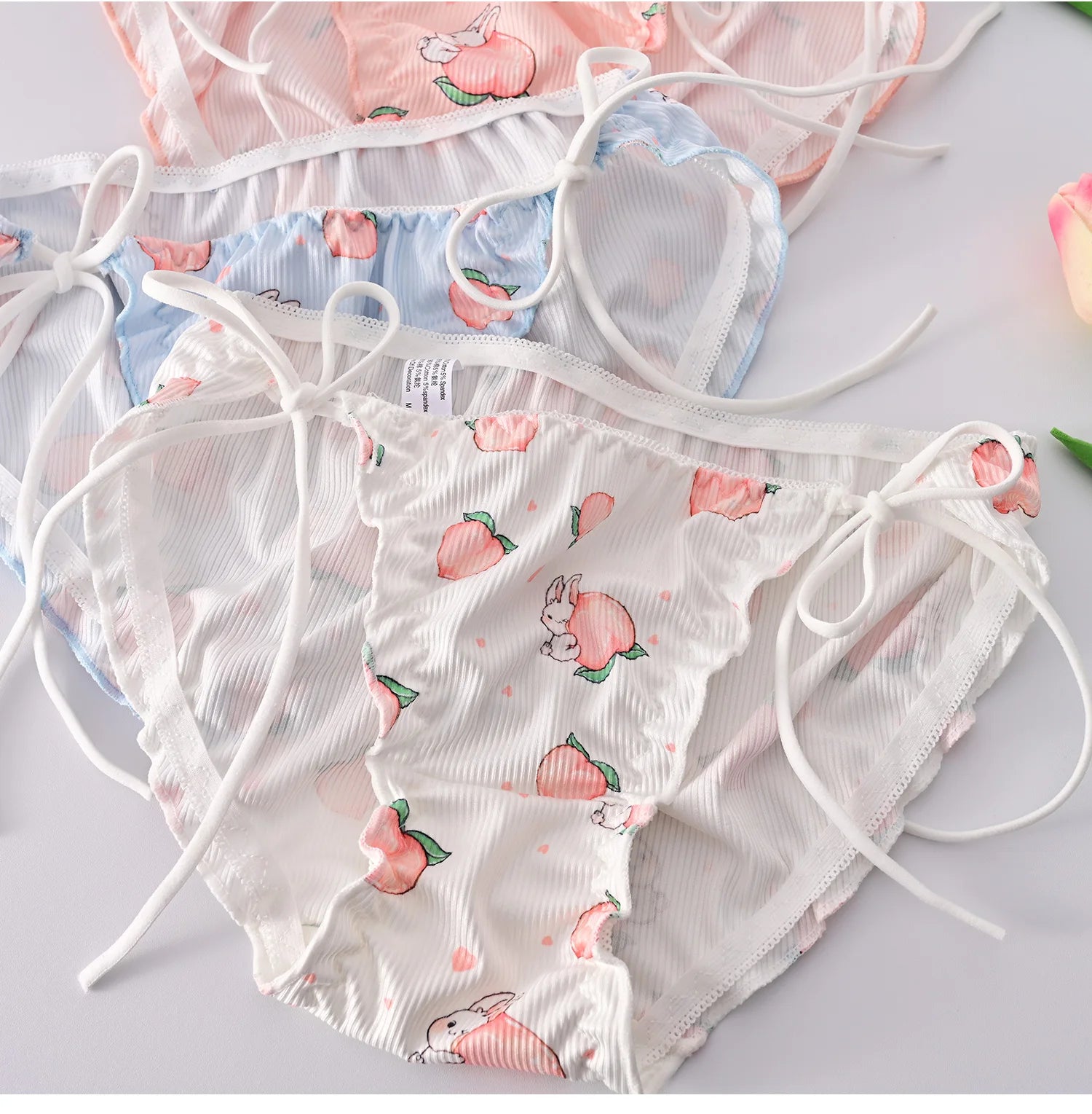 Japanese Lolita Girl Pure Cotton Underwear Cute Lace Up Summer Thin Style Pure Desire Triangle Underwear Sexy And Comfortable