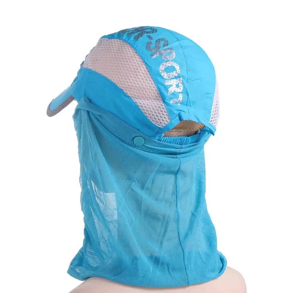 Face Mask Hat Neck Protection Neck Protection Sun Cap Removable Quick Drying Face Shield Cap Cool UV Protection Sun Hat Fishing