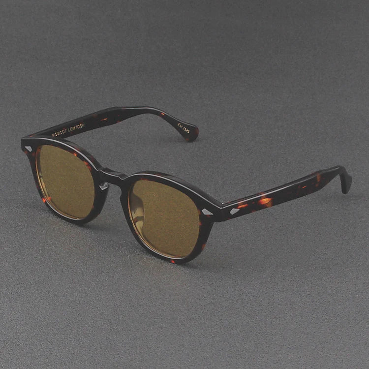 Johnny Depp Sunglasses Man Polarized Sun Glasses Luxury Brand Vintage Acetate Frame Blue Night Vision Goggles Woman