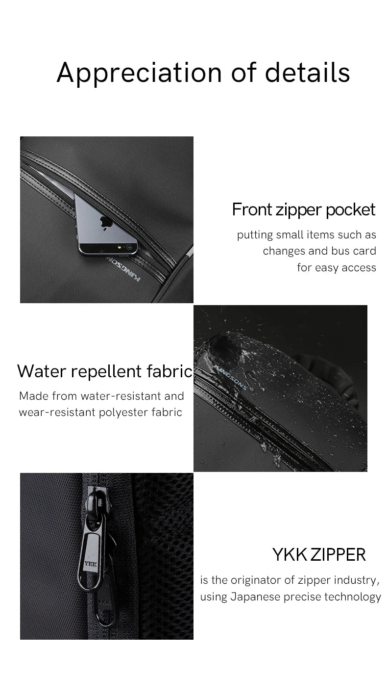Brand Crossbody Bag For Laptop Notebook 13.3, 14 Inch Chest Pack Bosom Office Worker Man Shoulder PC Mens Gifts 6301