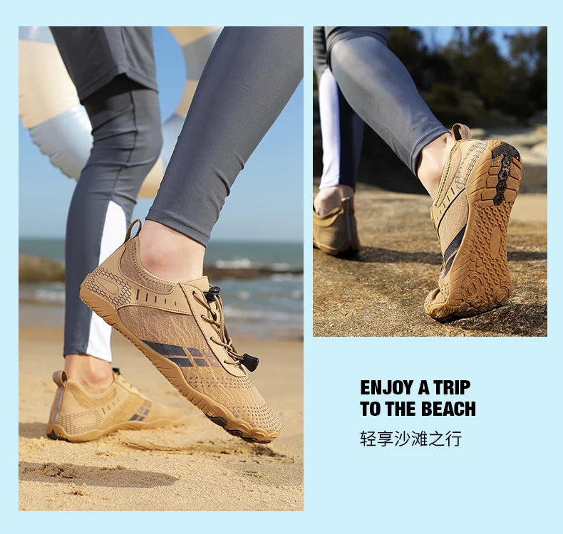 Beach Barefoot Shoes Men Quick-Drying Lightweight Swimming Diving Water Sports Shoes Women Fitness Yoga Upstream Wading Shoes