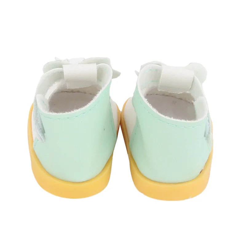 5.5cm Lovely Bow Doll Shoes For 14 Inch American& EXO Doll 1/6 New Mini Shoes Boots Accessories For 32-33 Russia DIY Doll,Nancy