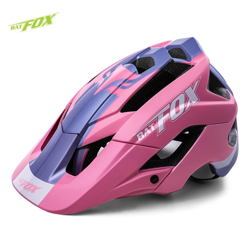 BATFOX 2025 New Mountain Bike Helmet Summer Colorful Cycling Helmet for Adults Youth Men and Women Speed Racing Bicycle Helmets