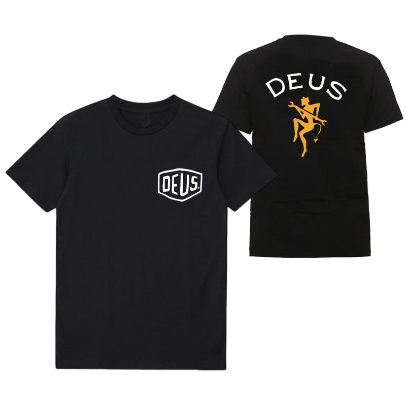DEUS EX MACHINA Men Clothing T-Shirts Fashion tide Short Sleeve Streetwear MX Summer Round Neck Tees Man Sport Sportwear Vintage