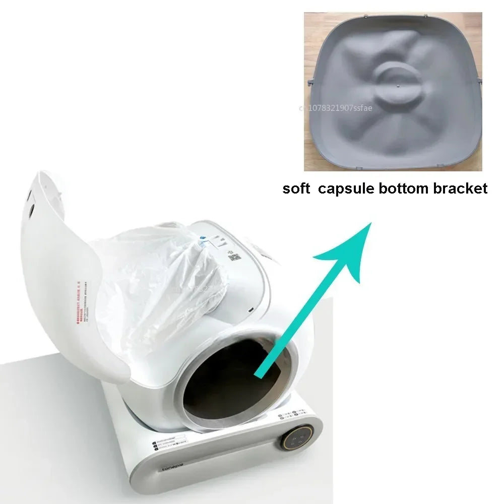 TONEPIE Automatic Cat Litter Box Accessories Bin Door Bottom Capsule Ventilation Screen Filter Mesh Trash Poop Bag LitterTray