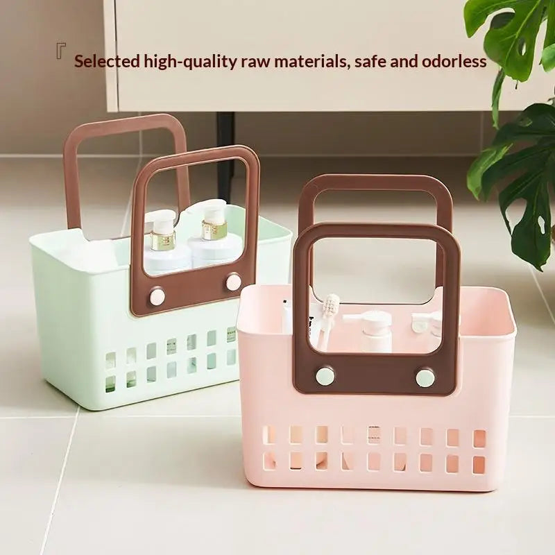 Home Bathroom Shower Basket Hand-Held Shower Basket Bathroom Shower Supplies Storage Basket